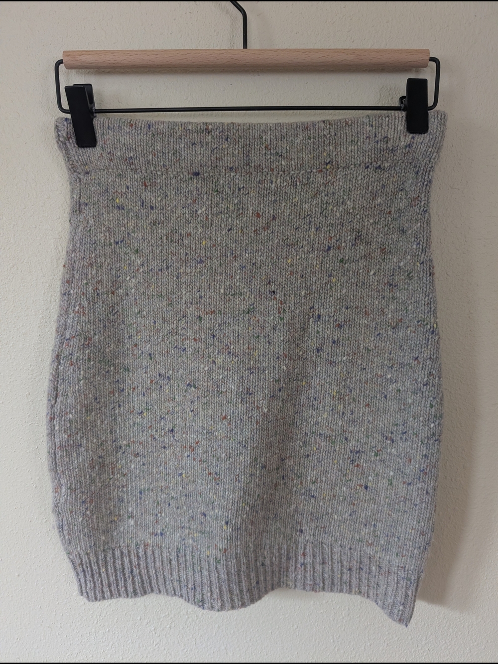 Rebecca Minkoff Women's Speckled Knit Pencil Skirt - Oatmeal Color XS